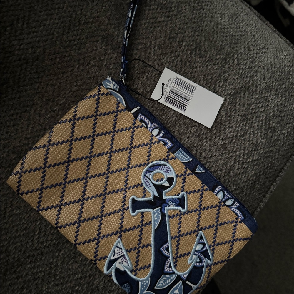 Nautical Anchor Clutch with Wristlet